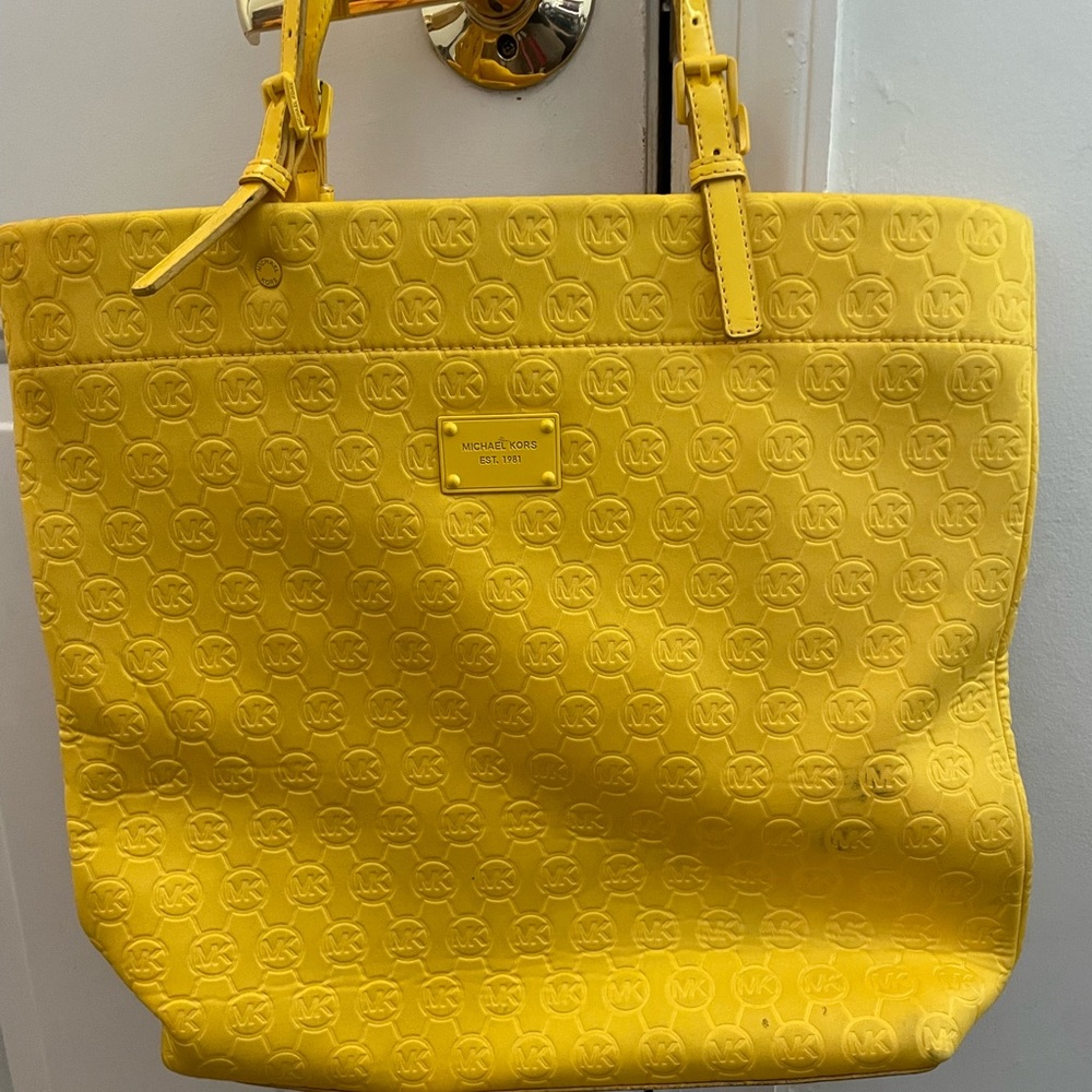 Yellow Michael Kors bag